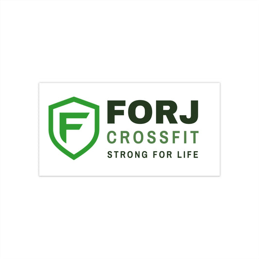 CrossFit Bumper Sticker — FORJ CrossFit "Strong For Life" Logo
