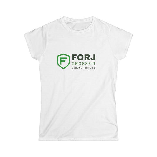 Forj CrossFit Women's Tee — 'Forj CrossFit: Strong For Life' Workout Shirt