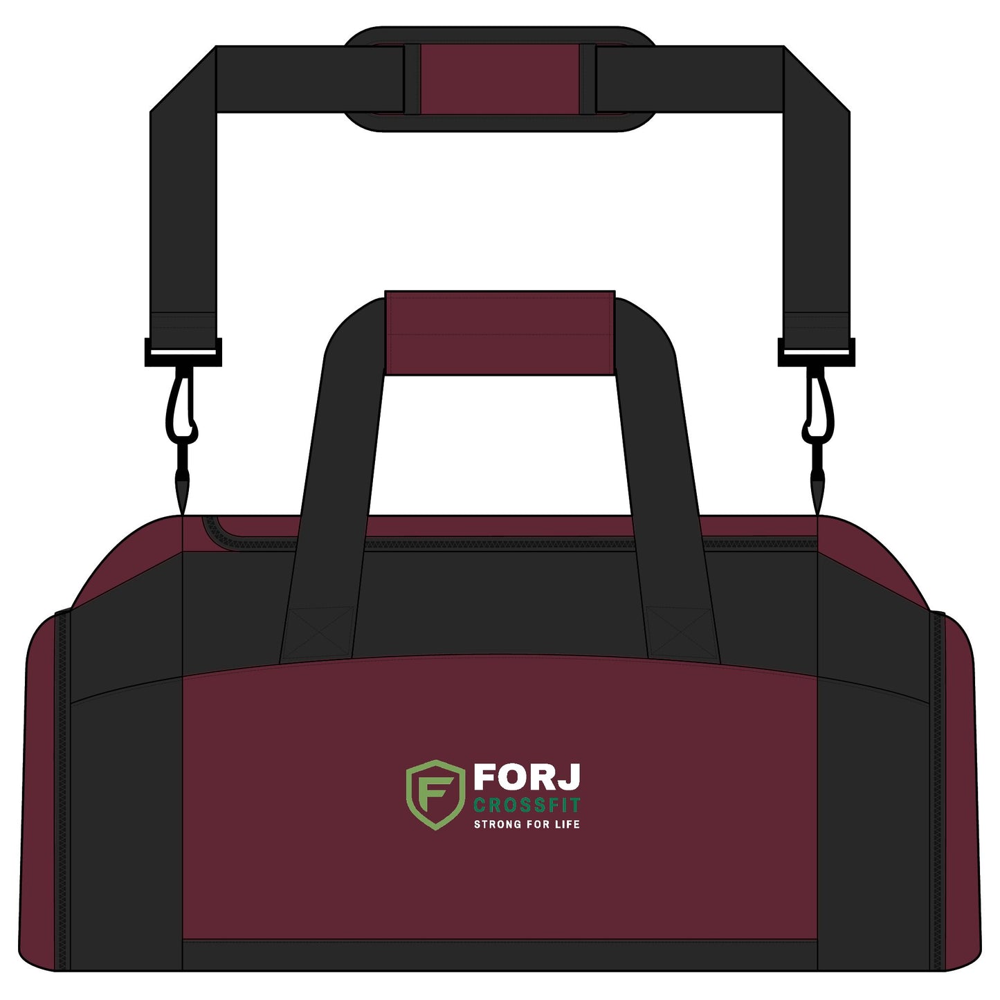 FORJ CrossFit Gym Duffel Bag — Durable Workout Gear Bag