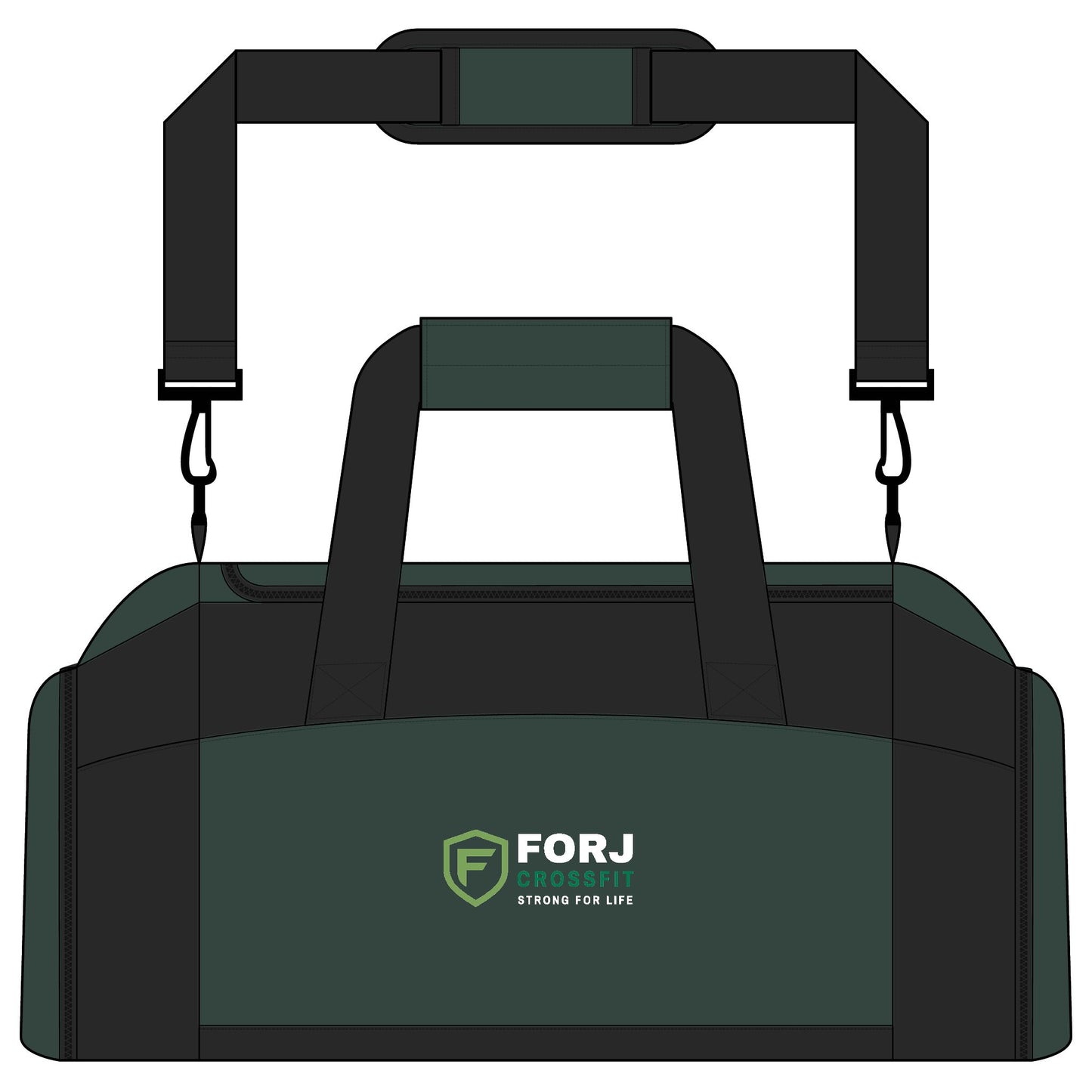 FORJ CrossFit Gym Duffel Bag — Durable Workout Gear Bag