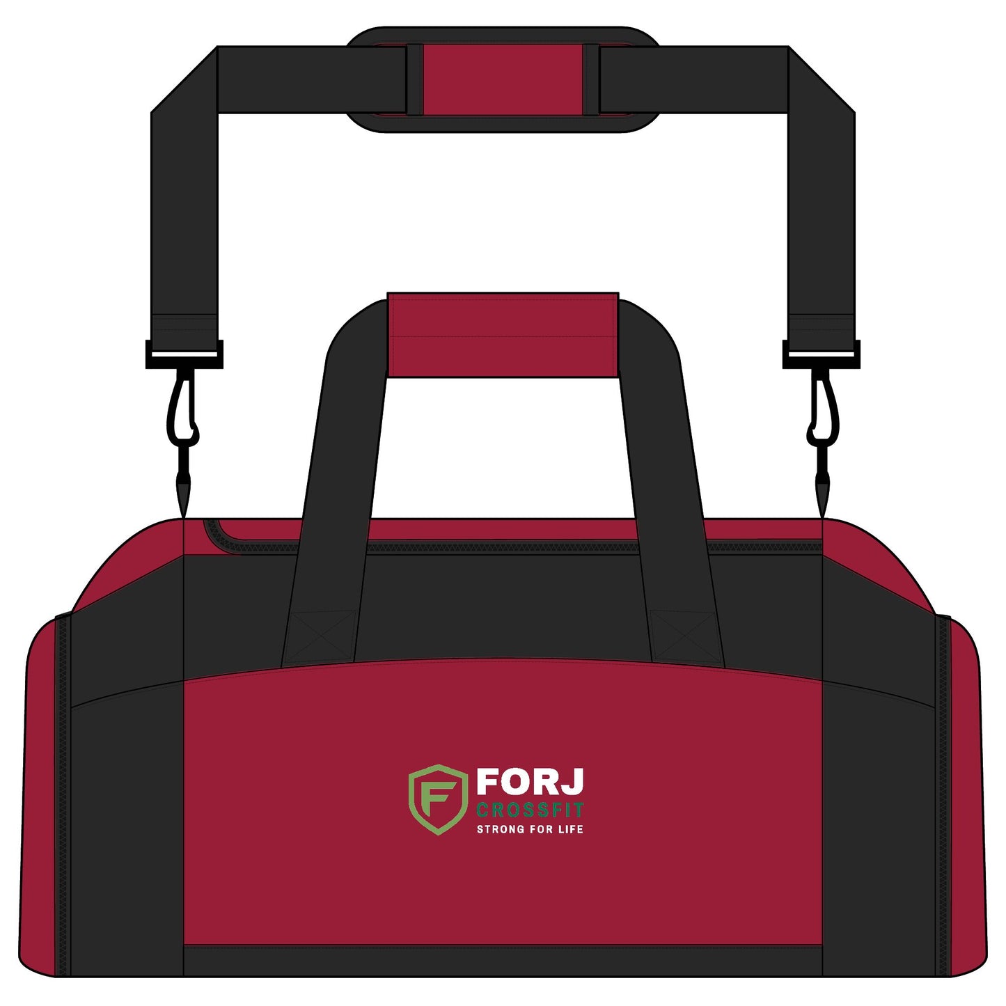 FORJ CrossFit Gym Duffel Bag — Durable Workout Gear Bag