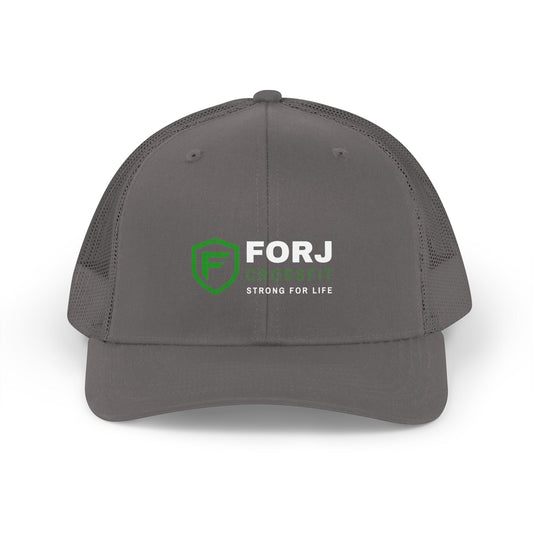 CrossFit Shield Trucker Hat — Retro Mesh Fitness Cap